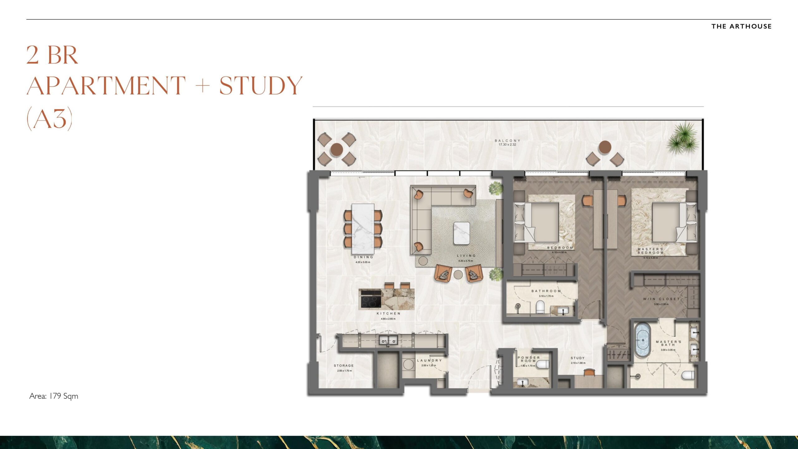 2BR A3 Apartment at The Arthouse Abu Dhabi