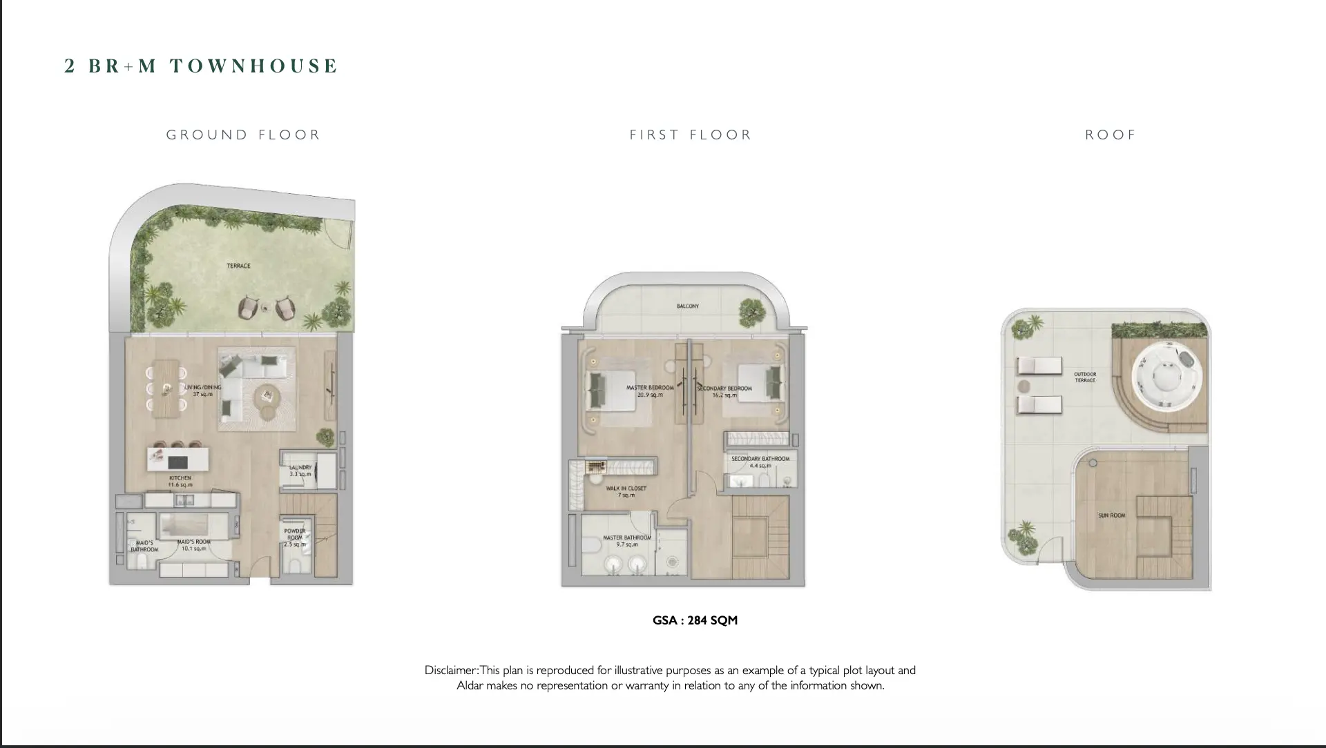 2 Bedroom Maid Townhouse