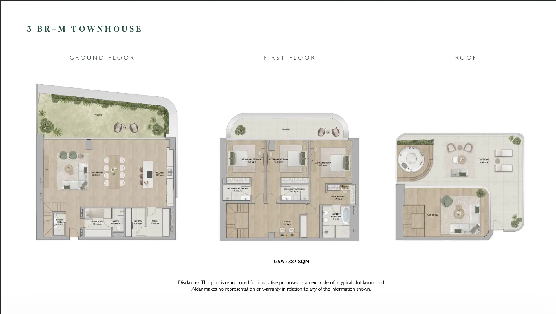 3 Bedroom Maid Townhouse