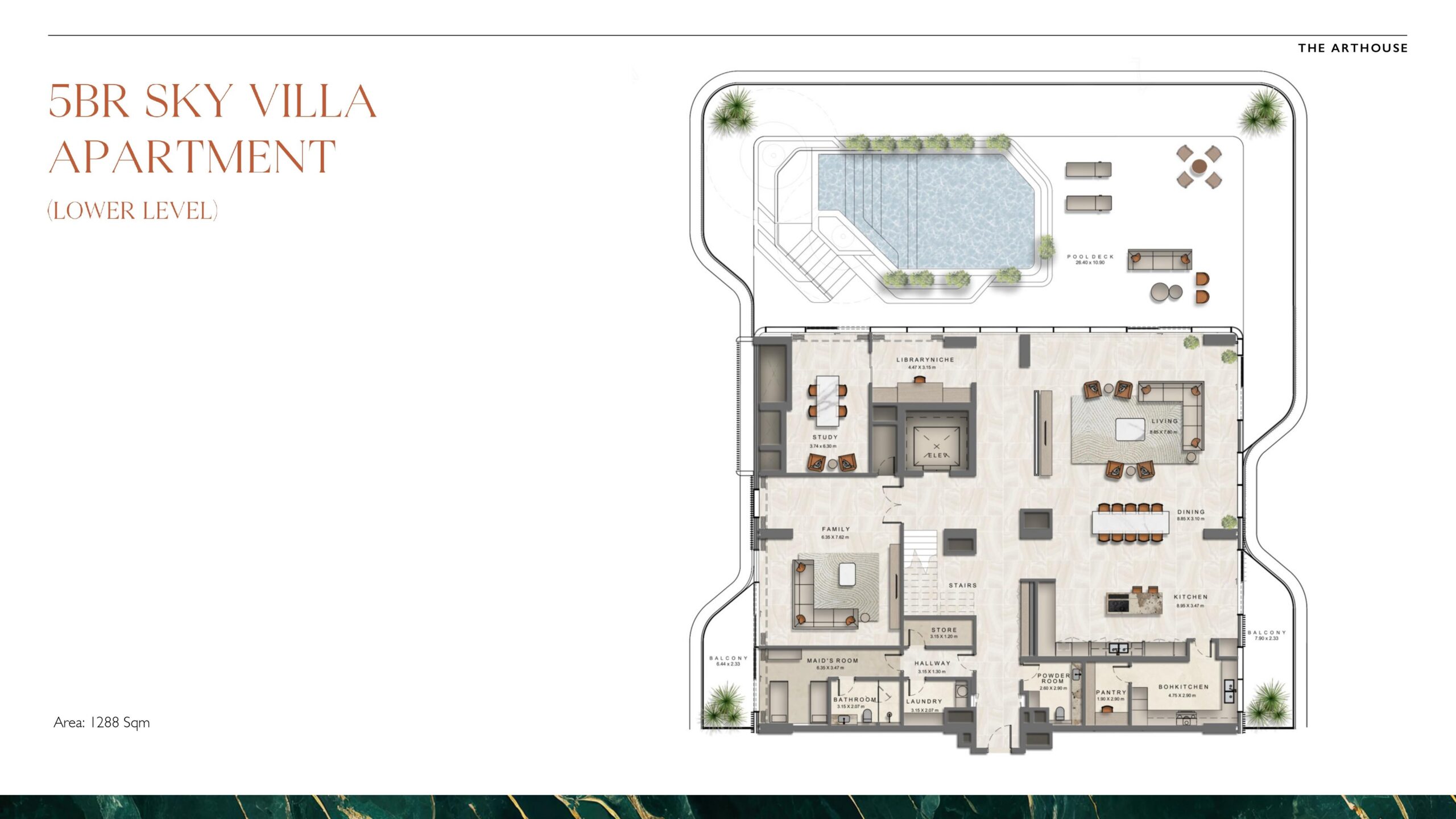 5BR L2 Apartment at The Arthouse Abu Dhabi