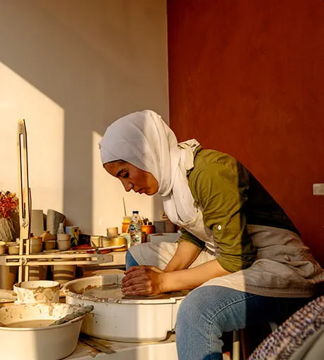 Creative studio and artisan workspace at Manarat Living Abu Dhabi