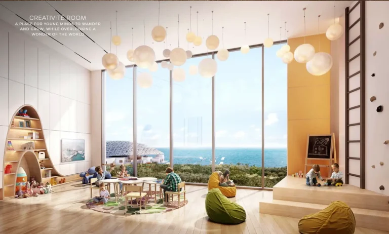 Creative room at Louvre Residences Abu Dhabi