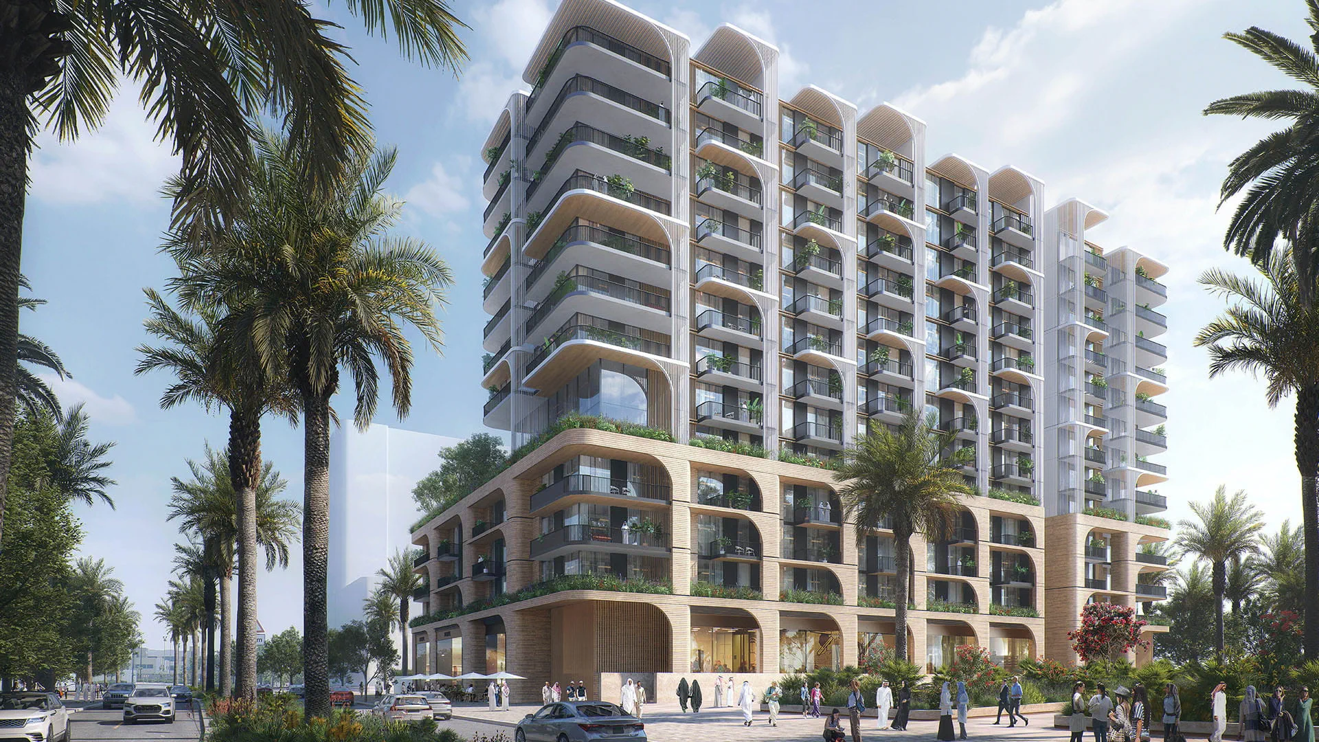 Manarat Living Abu Dhabi exterior view with modern architecture