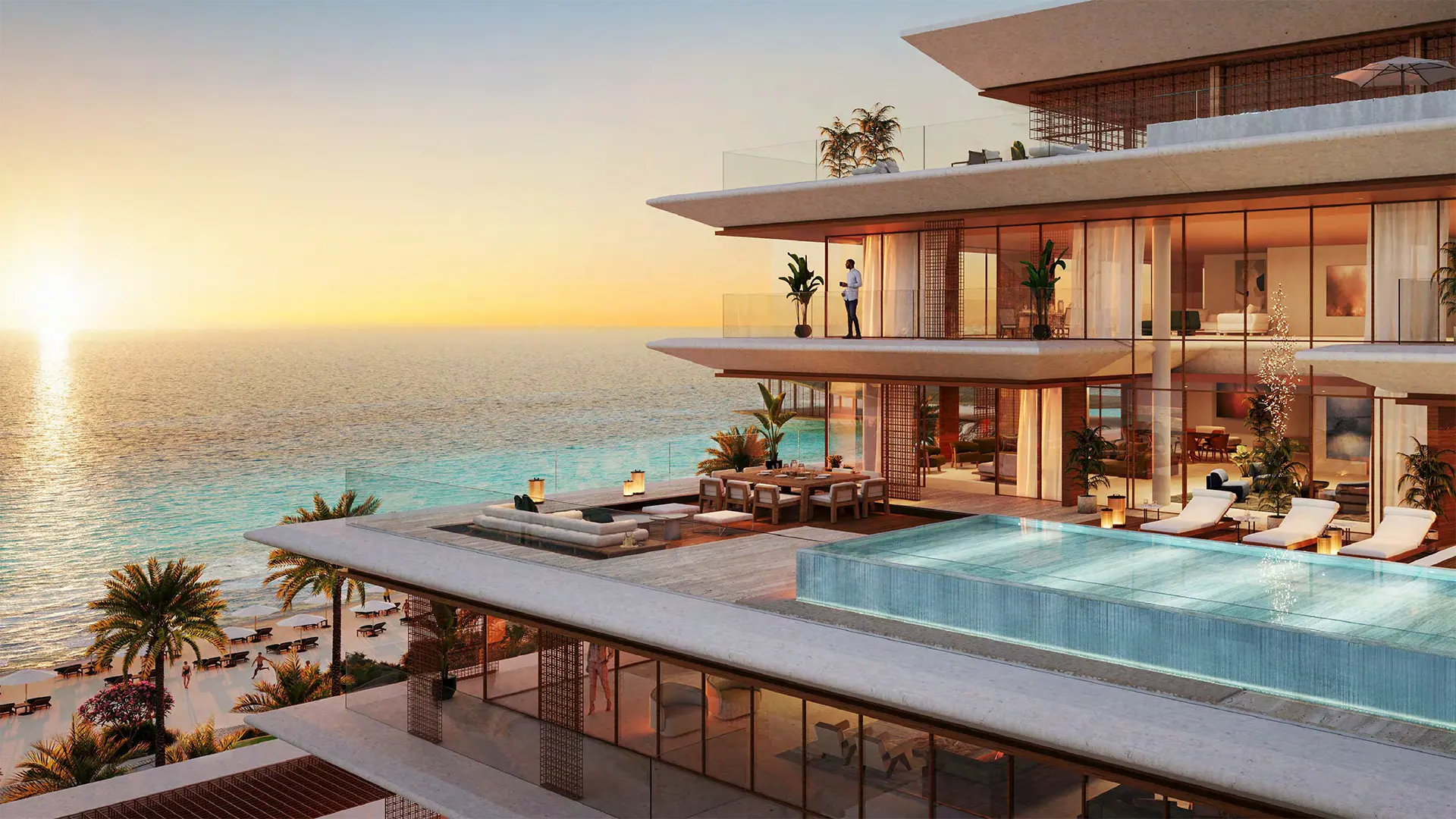 Contemporary waterfront villa at Nobu Residences Saadiyat Island