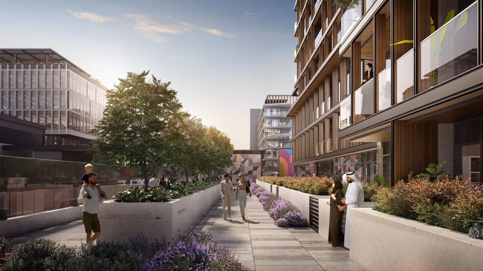 Modern architecture at Grove Museum Views Saadiyat