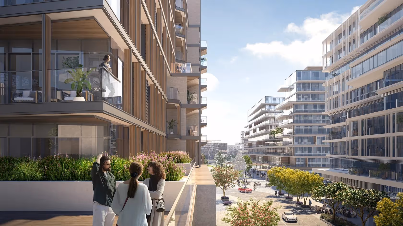 Panoramic museum views from Grove Museum Views Saadiyat