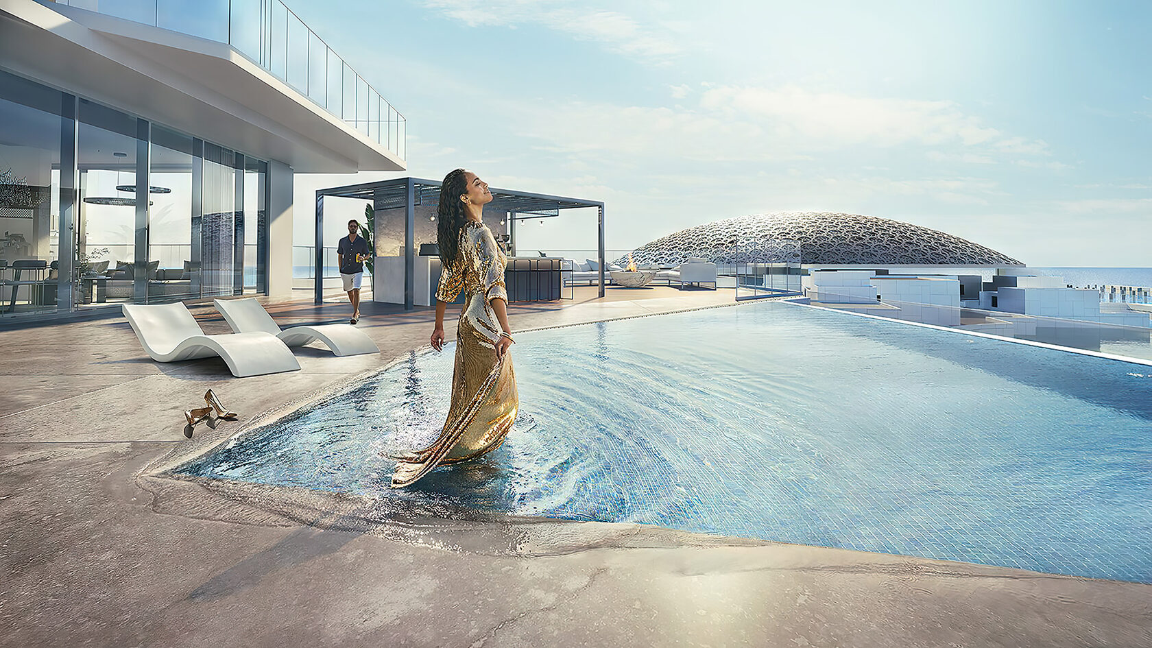 Louvre Residences Abu Dhabi island living location