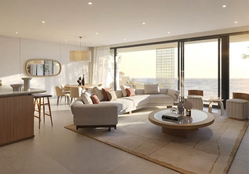 1br apartment interior at Manarat Living Saadiyat Island Abu Dhabi