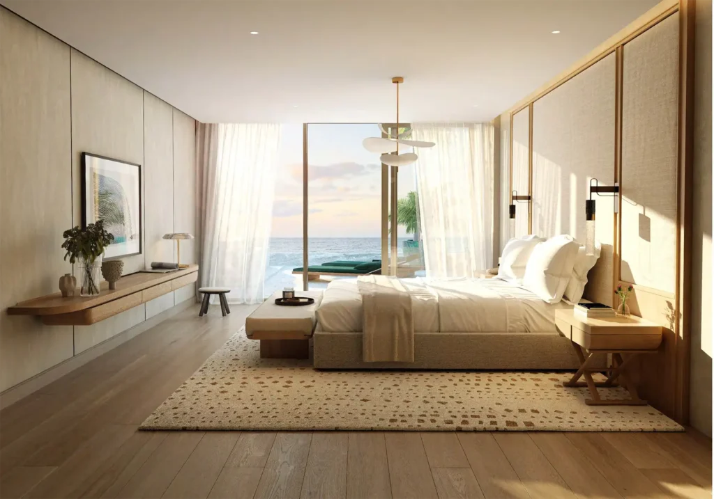 Studio apartment interior at Manarat Living Saadiyat Island Abu Dhabi