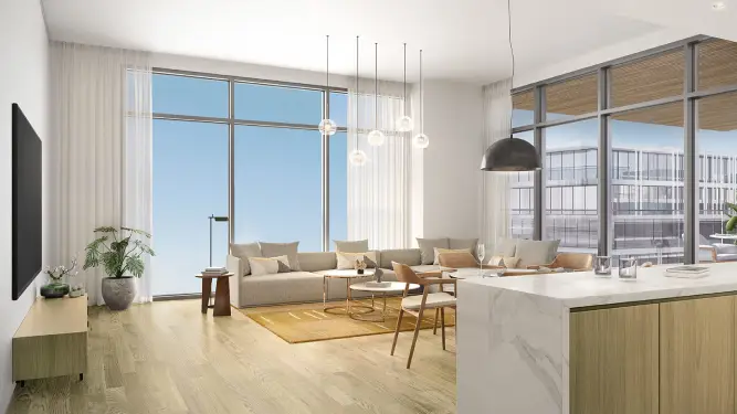 Premium living spaces at Grove Museum Views Saadiyat